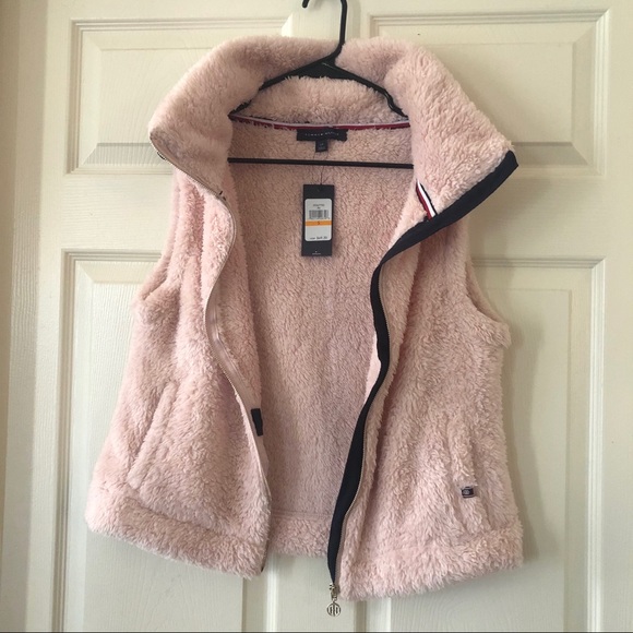 Tommy Hilfiger fleece vest pink - Picture 2 of 10